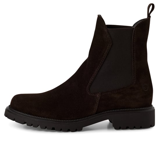 Tamaris Damen Mocca Braun Leder Klassische Hohe Chelsea Stiefeletten - Image 4