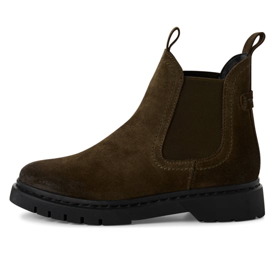 Tamaris Damen Olivgrün Wildleder Klassische Chelsea Stiefeletten - Image 4