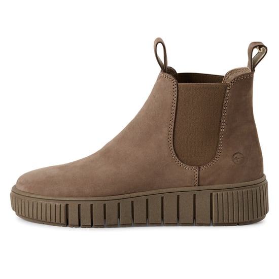 Tamaris Chelsea-Boots aus taupebraunem Leder für Damen - Image 4