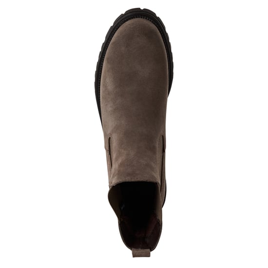 Tamaris Damen Taupe Braun Leder Klassische Hohe Chelsea Stiefeletten - Image 5