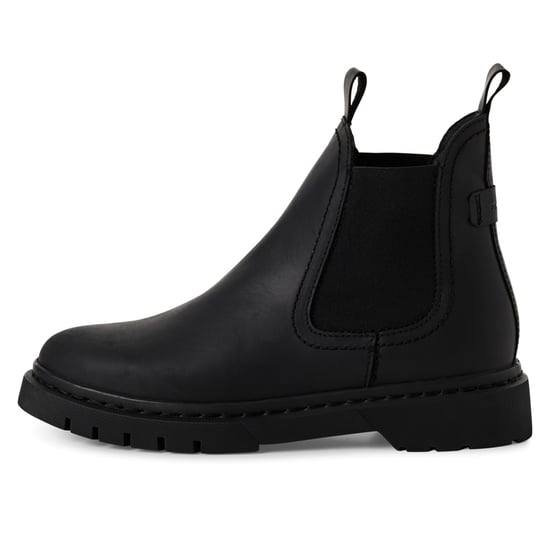 Tamaris Damen Klassische Chelsea-Stiefeletten aus schwarzem Leder - Image 4