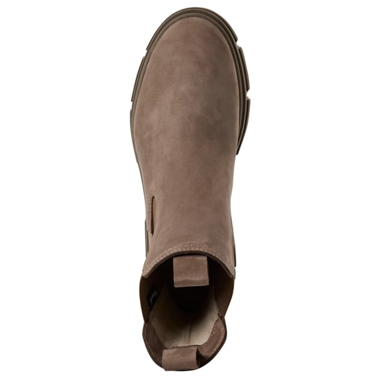 Tamaris Damen Dune Taupe Braun Leder Klassische High Pull-On Chelsea Stiefeletten - Image 5