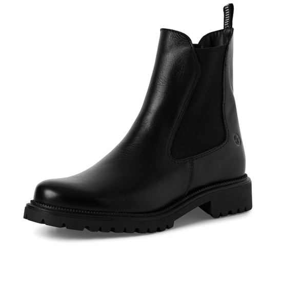 Tamaris Damen Klassische Chelsea-Stiefeletten aus schwarzem Leder - Image 3