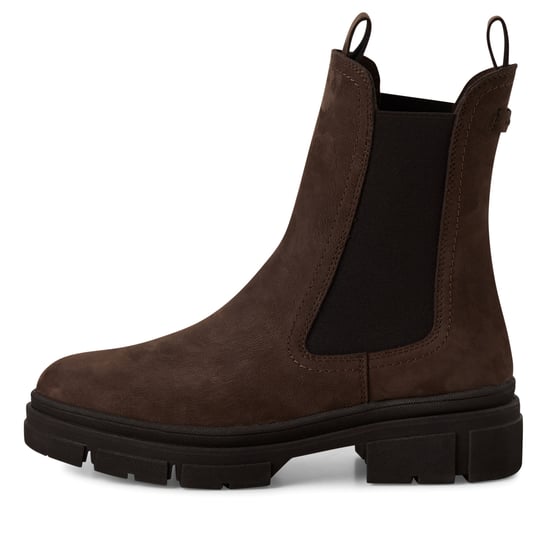 Tamaris Damen Mocca Braun Leder Klassische High Pull-On Chelsea Stiefeletten - Image 4