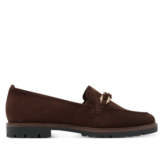 Tamaris Damen Mocca Braun Wildleder Loafer Schuhe - Image 1