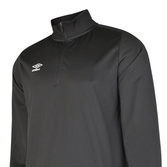 Umbro - "Club Essential" Sweatshirt mit halbem Reißverschluss für Kinder (Schwarz) - Image 3