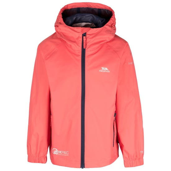 Trespass - "Qikpac" Jacke Zum Falten für Kinder (Pfirsichrot) - Image 1