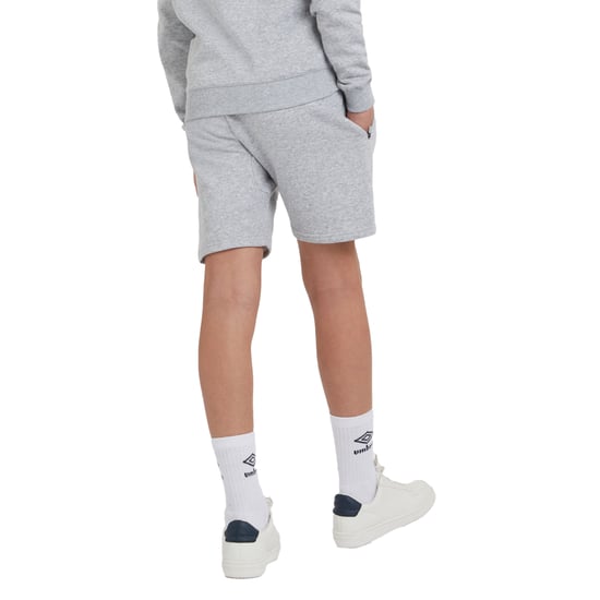 Umbro - "Club Leisure" Shorts für Kinder (Grau meliert/Weiß) - Image 2
