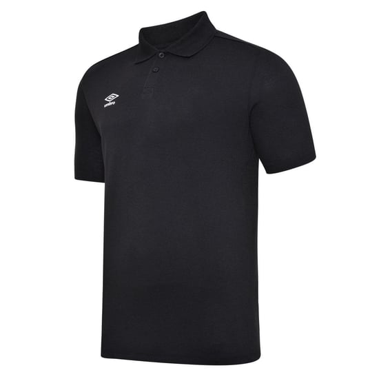 Umbro Herren Essential Polo Shirt (Schwarz/Weiß) - Image 3