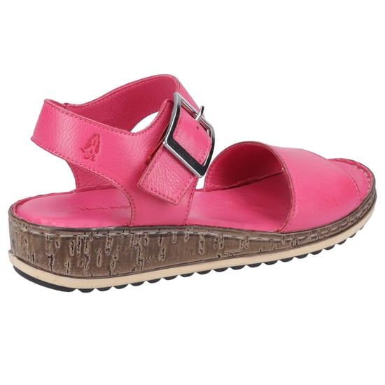 Hush Puppies - Damen Sandalen mit Keilabsatz "Ellie", Leder (Pink) - Image 2