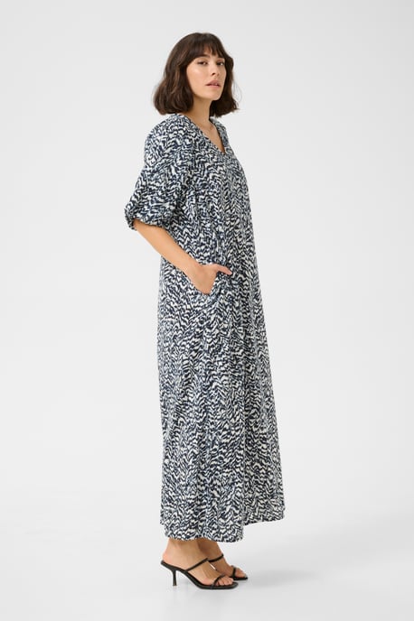 Kleid A-shape blue white - Image 2