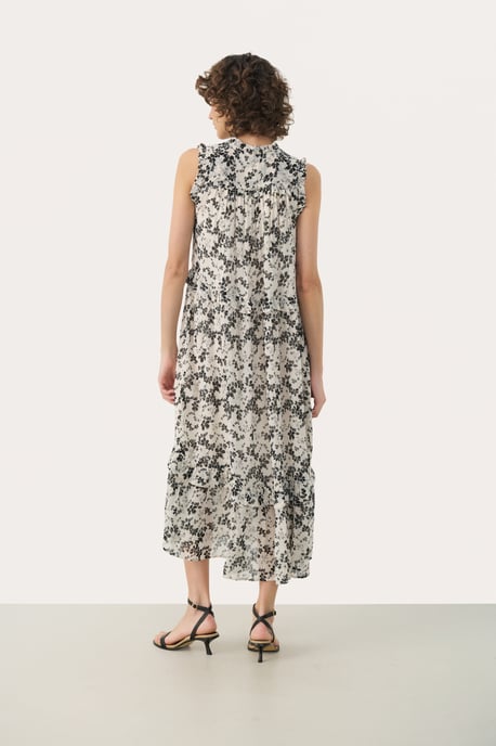 Kleid Gerade Passform black offwhite - Image 3