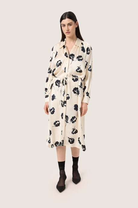 Kleid Lockere Passform black white - Image 1