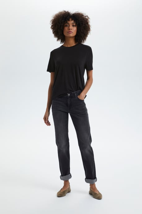 T-shirt Gerade Passform black - Image 1
