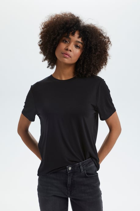 T-shirt Gerade Passform black - Image 4