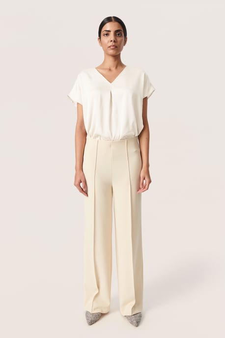Ärmellose Bluse Gerade Passform Whisper White - Image 2