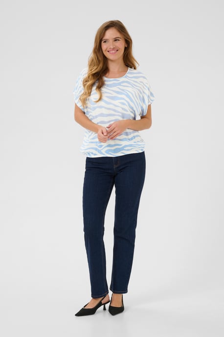 Ärmellose Bluse Loose fit Soft Chambray / Chalk Graphic - Image 1