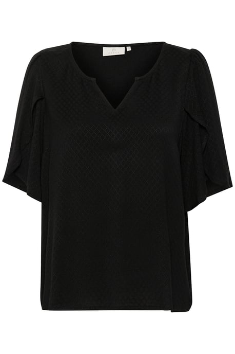 Kurzarm-Bluse Loose fit Black - Image 4