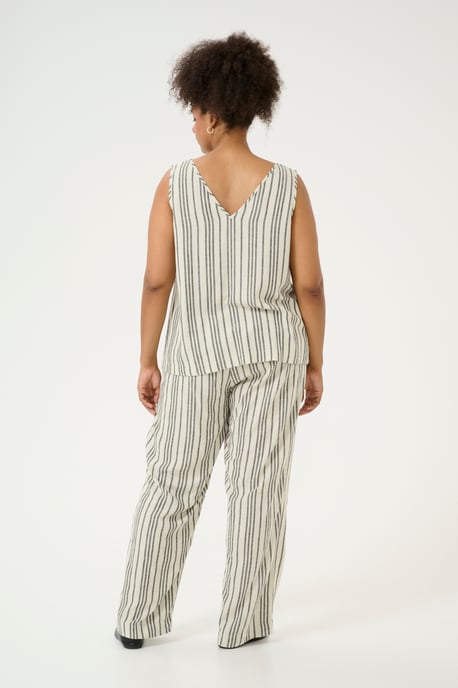 Ärmellose Bluse Regular fit Moonstruck / Black Stripe - Image 2