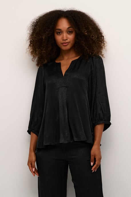 Kurzarm-Bluse A-shape Meteorite black - Image 3