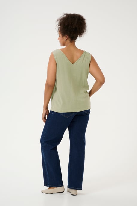 Ärmellose Bluse Regular fit Oil Green - Image 2
