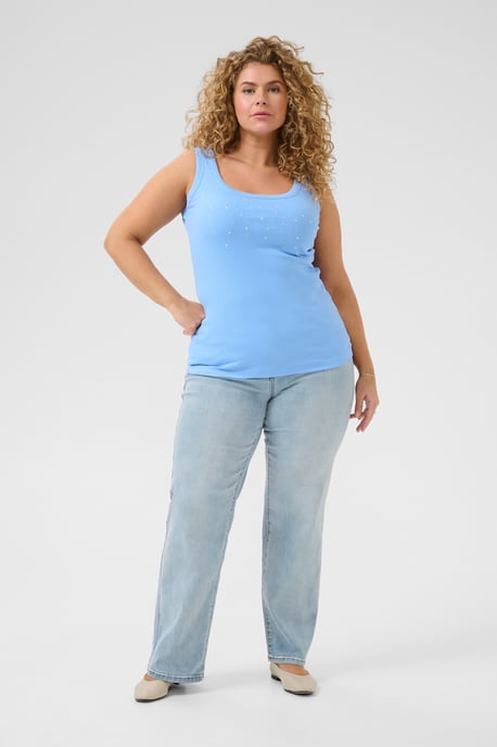 Jerseytop Tight fit Vista Blue - Image 1
