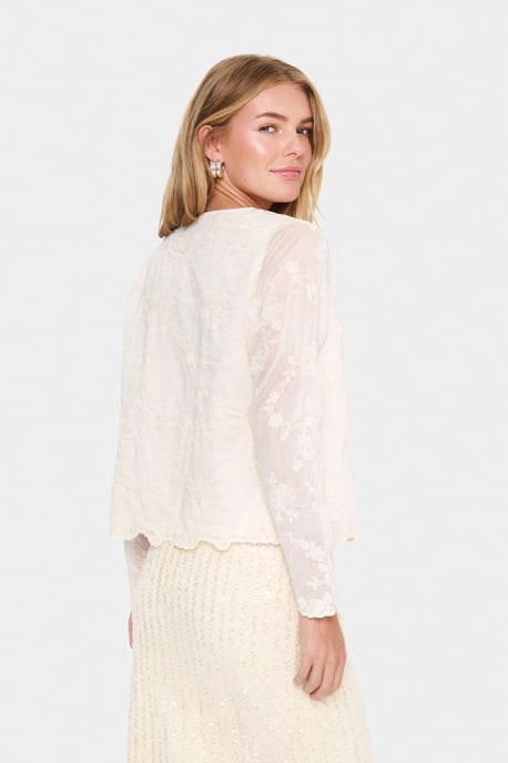 Kurzarm-Bluse A-shape Ice white - Image 3