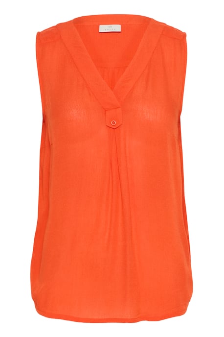 Ärmellose Bluse Regular fit Grenadine orange - Image 4