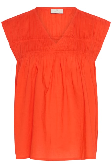 Ärmellose Bluse A-shape Grenadine orange - Image 4