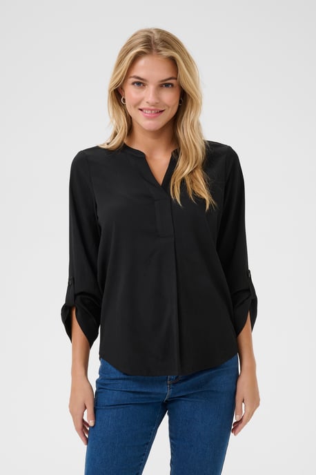 Kurzarm-Bluse Regular fit Black Deep - Image 3