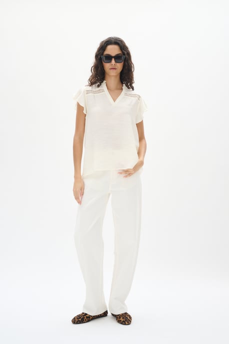 Kurzarm-Bluse Whisper White - Image 2