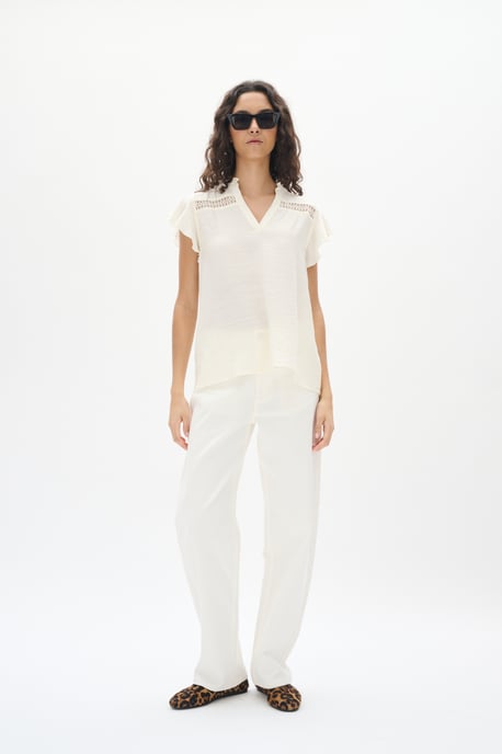Kurzarm-Bluse Whisper White - Image 3