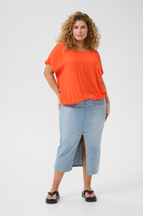 Kurzarm-Bluse Loose fit Grenadine - Image 1