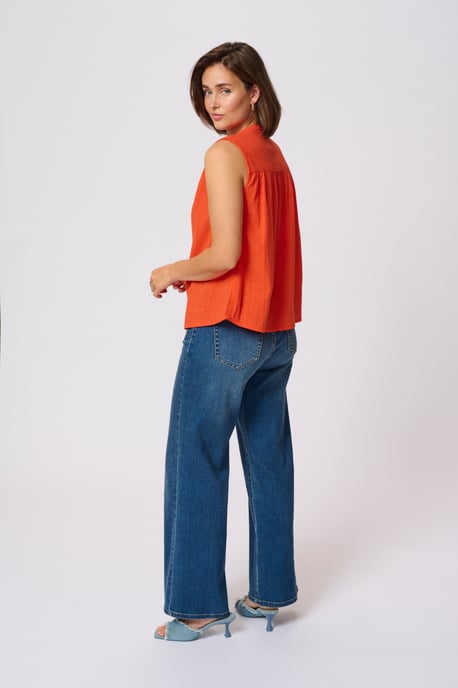 Kurzarm-Bluse Regular fit Grenadine - Image 2