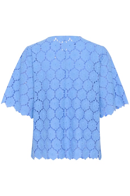 Kurzarm-Bluse Lockere Passform Provence - Image 5