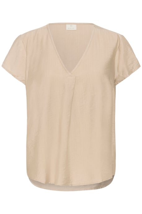 Kurzarm-Bluse Regular fit Feather Grey CC beige - Image 4