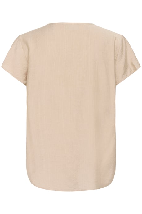 Kurzarm-Bluse Regular fit Feather Grey CC beige - Image 5
