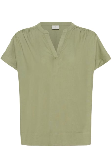 Kurzarm-Bluse Loose fit Oil Green - Image 4