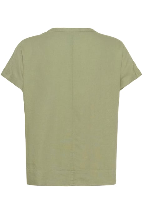 Kurzarm-Bluse Loose fit Oil Green - Image 5