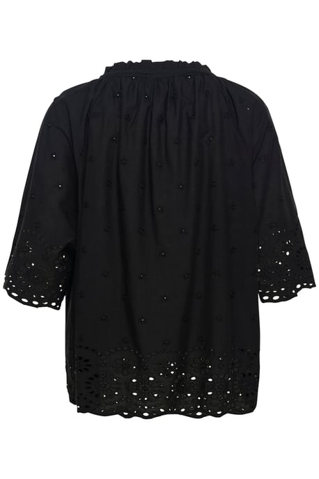 Kurzarm-Bluse Relaxed fit Black - Image 5