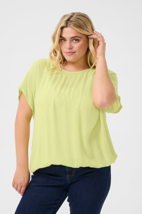 Kurzarm-Bluse Loose fit Lettuce Green - Image 3