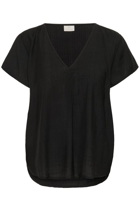 Kurzarm-Bluse Regular fit Black  - Image 4