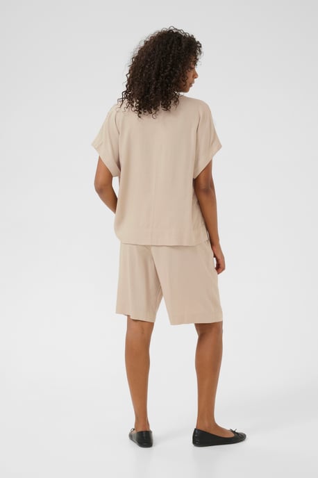 Kurzarm-Bluse Loose fit Feather Gray beige - Image 4