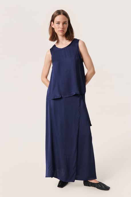 Ärmellose Bluse Gerade Passform Night Sky dark blue - Image 2