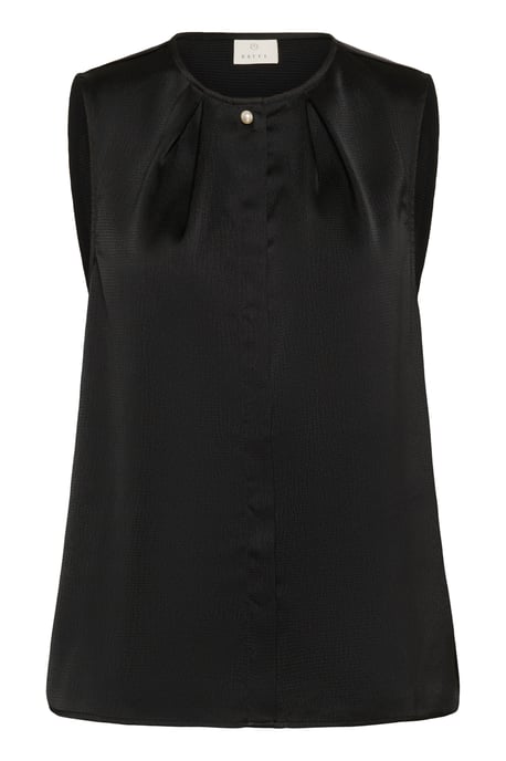 Ärmellose Bluse Regular fit Black - Image 4