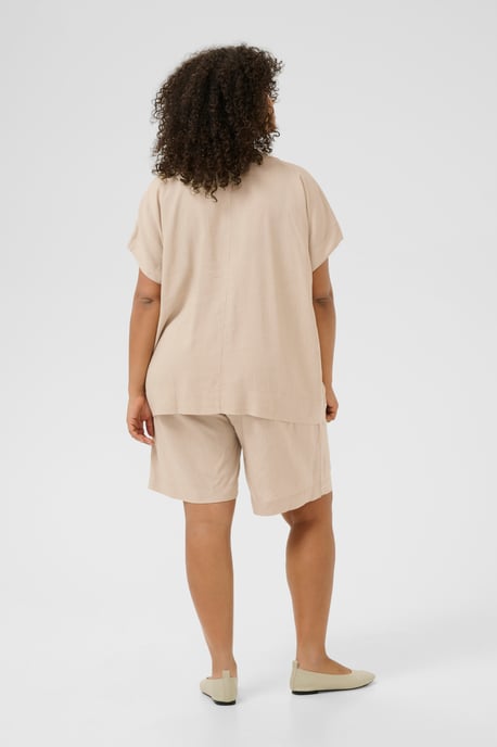 Kurzarm-Bluse Loose fit Feather Gray beige - Image 3