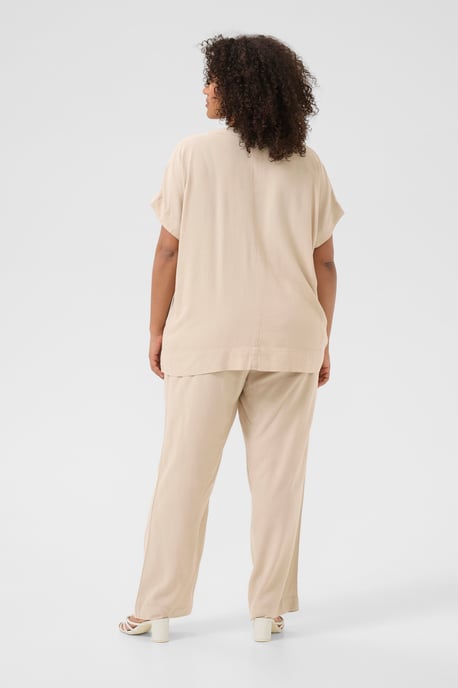 Kurzarm-Bluse Loose fit Feather Gray beige - Image 4
