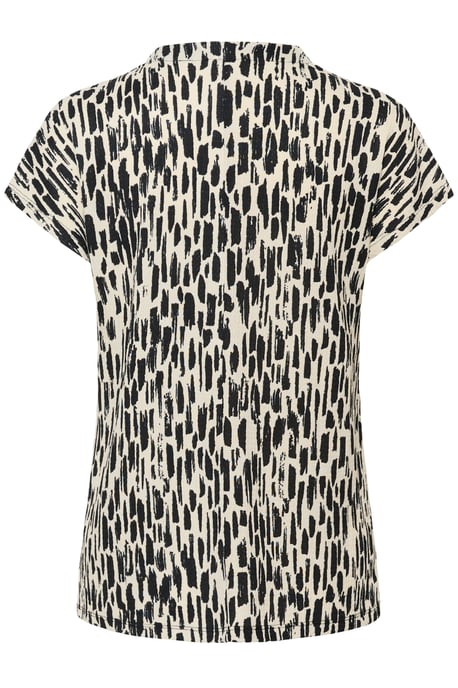 Ärmellose Bluse Casual fit Turtledove/Black Paint Print white black - Image 5