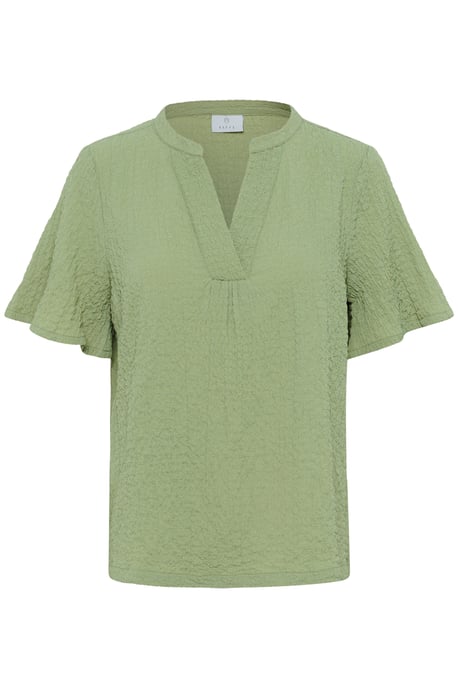 Kurzarm-Bluse Regular fit Oil Green - Image 4