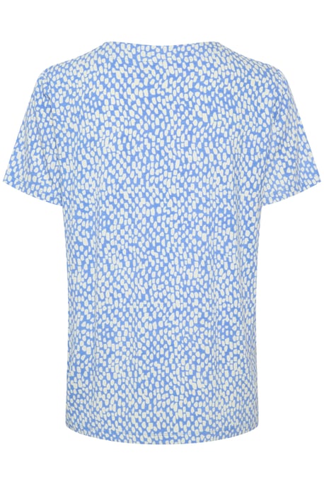 Kurzarm-Bluse Regular fit Ultramatine/Feather Gray Dot blue white - Image 5